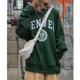 ダークグリーン | アクセ付きグラフィックプルオーバー 韓国 韓国ファッション | WEGO【WOMEN】