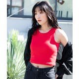 レッド | カップインリブタンクトップ レディース 春 | WEGO【WOMEN】