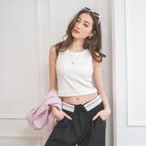 ホワイト | カップインリブタンクトップ レディース 春 | WEGO【WOMEN】