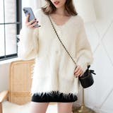 ホワイト | ブラッシュニットBIGカーデ レディース 秋 | WEGO【WOMEN】