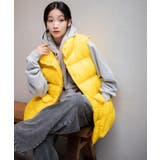 イエロー | カラーナイロンパテッドベスト | WEGO【MEN】