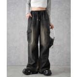 スミクロ | デニムパラシュートカーゴパンツ | WEGO【WOMEN】