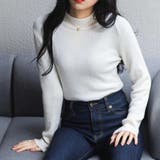 オフホワイト | リブハイネックセーター韓国 韓国ファッション 秋服 | WEGO【WOMEN】