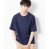 ネイビー | レイヤードポケットTシャツ WS20SM04-M2299 | WEGO【MEN】