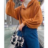 オレンジ | キーネックカラープルパーカー 韓国 韓国ファッション | WEGO【WOMEN】