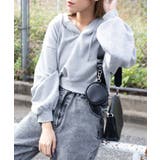 杢グレー | キーネックカラープルパーカー 韓国 韓国ファッション | WEGO【WOMEN】