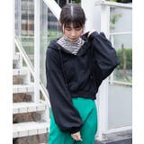 ブラック | キーネックカラープルパーカー 韓国 韓国ファッション | WEGO【WOMEN】