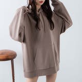 ブラウン | ドロップショルダーカラープルパーカ レディース メンズ | WEGO【WOMEN】