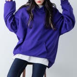 パープル | ドロップショルダーカラープルパーカ レディース メンズ | WEGO【WOMEN】