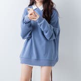 サックス | 【WEB限定】ドロップショルダーカラープルオーバー レディース メンズ | WEGO【WOMEN】