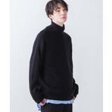 ブラック | ドロップショルダータートルネックセーター 韓国 韓国ファッション | WEGO【MEN】