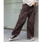 ダークブラウン | ワイドカーゴパンツ カーゴパンツ 韓国 | WEGO【WOMEN】
