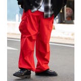 レッド | ワイドカーゴパンツ カーゴパンツ 韓国 | WEGO【WOMEN】