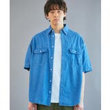 デニム淡色 | デニムBIGシャツ(半袖) 韓国 韓国ファッション ストリート系 | WEGO【MEN】
