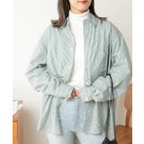 グリーンストライプ | パッカリングブロートシャツ 韓国 韓国ファッション | WEGO【WOMEN】