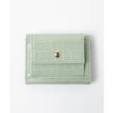 クロコグリーン | フラットミニウォレット | WEGO【WOMEN】