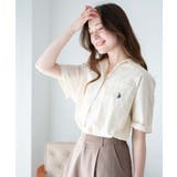 ホワイトアイボリー | USPOLOハーフスリーブシャツ レディース 半袖シャツ | WEGO【WOMEN】