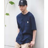 ネイビー | CARHARTT PocketTシャツ ユニセックス | WEGO【MEN】