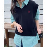 USPOLOカラーワンポイントベスト ユニセックス レディース | WEGO【WOMEN】 | 詳細画像39 