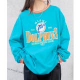 ターコイズ | 別注 NFL チームロゴ刺繍BIGロンTシャツ | WEGO【MEN】
