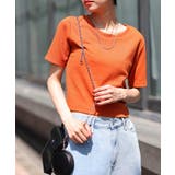 オレンジ | リブショートTシャツ レディース 春 | WEGO【WOMEN】