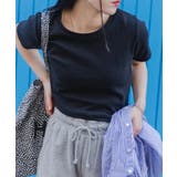 ブラック | リブショートTシャツ レディース 春 | WEGO【WOMEN】