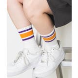 柄5 | 底パイルラインソックス | WEGO【WOMEN】