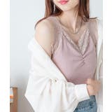 ピンク | ギャザーレースタンクトップ 韓国 韓国ファッション | WEGO【WOMEN】