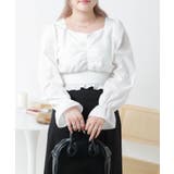 ウエストシャーリング長袖ブラウス 韓国 韓国ファッション | WEGO【WOMEN】 | 詳細画像2 