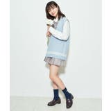 ラインスクールニットベスト | WEGO【WOMEN】 | 詳細画像3