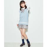 ラインスクールニットベスト | WEGO【WOMEN】 | 詳細画像4