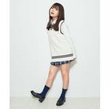 ラインスクールニットベスト | WEGO【WOMEN】 | 詳細画像12
