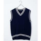 ラインスクールニットベスト | WEGO【WOMEN】 | 詳細画像15