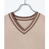 ラインスクールニットベスト | WEGO【WOMEN】 | 詳細画像20