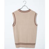 ラインスクールニットベスト | WEGO【WOMEN】 | 詳細画像23