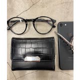 ブラック | 金具付きクロコウォレット | WEGO【WOMEN】
