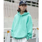 グリーンその他 | ヘビーウエイト BIGプルパーカー 韓国 | WEGO【WOMEN】