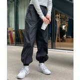 ブラック | ドローコードナイロンパンツ 秋 冬 | WEGO【WOMEN】