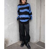 ダメージルーズボーダーニット 地雷系 韓国 | WEGO【WOMEN】 | 詳細画像2 