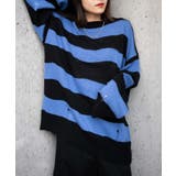 ダメージルーズボーダーニット 地雷系 韓国 | WEGO【WOMEN】 | 詳細画像4 