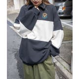 ブラック | 襟付配色BIGスウェット 韓国 韓国ファッション | WEGO【WOMEN】