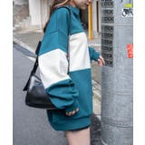襟付配色BIGスウェット 韓国 韓国ファッション | WEGO【WOMEN】 | 詳細画像13