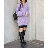 ロゴ刺繍ピグメントBIGプルオーバー | WEGO【WOMEN】 | 詳細画像2