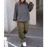 ロゴ刺繍ピグメントBIGプルオーバー | WEGO【WOMEN】 | 詳細画像10