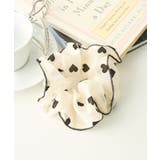オフホワイト | L総柄ハートシュシュ レディース 春 | WEGO【WOMEN】