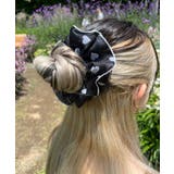 ブラック | L総柄ハートシュシュ レディース 春 | WEGO【WOMEN】