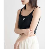 ロゴ刺繍カップインショートキャミソール キャミソール インナー | WEGO【WOMEN】 | 詳細画像12 