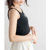 ロゴ刺繍カップインショートキャミソール キャミソール インナー | WEGO【WOMEN】 | 詳細画像14 