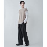 レイヤード ジャガードベストLSTee メンズ | WEGO【MEN】 | 詳細画像2