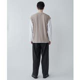 レイヤード ジャガードベストLSTee メンズ | WEGO【MEN】 | 詳細画像14